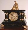 Antique Ingraham Clock with Grecian Clock Topper in Gold Leaf