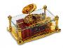 Reuge Singing Bird Box in Glass and Gilt