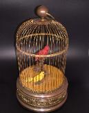 Bontems Large Two Bird Mechanical Singing Bird Automaton Cage