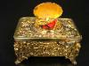 Griesbaum Antique Singing Bird Box Automaton in Gilt