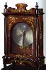 Le Ore Italian Inlay Upright Music Box Symphonium with German Movement