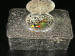 Symphonion Silver Singing Bird Box Automaton