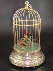 Singing Bird Cage Automaton - German 1900s
